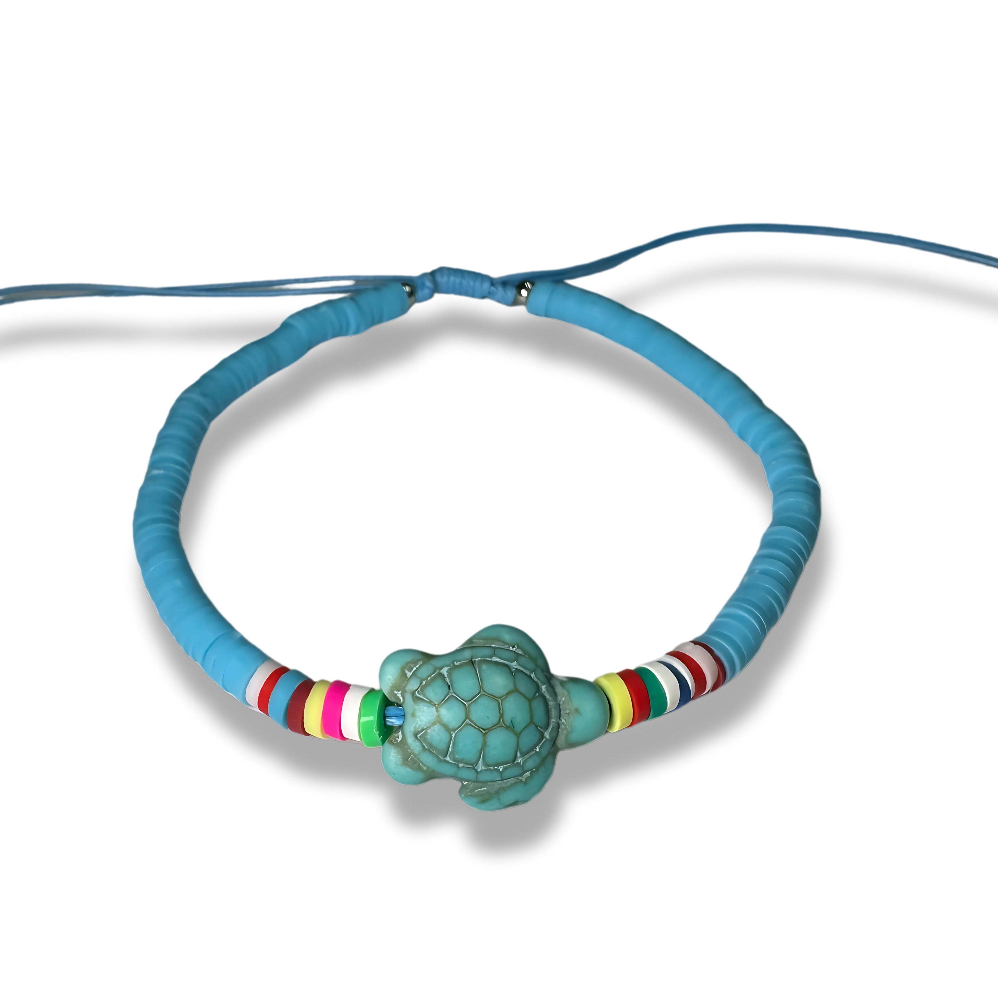 Multicolor FIMO Bead Slider Bracelet