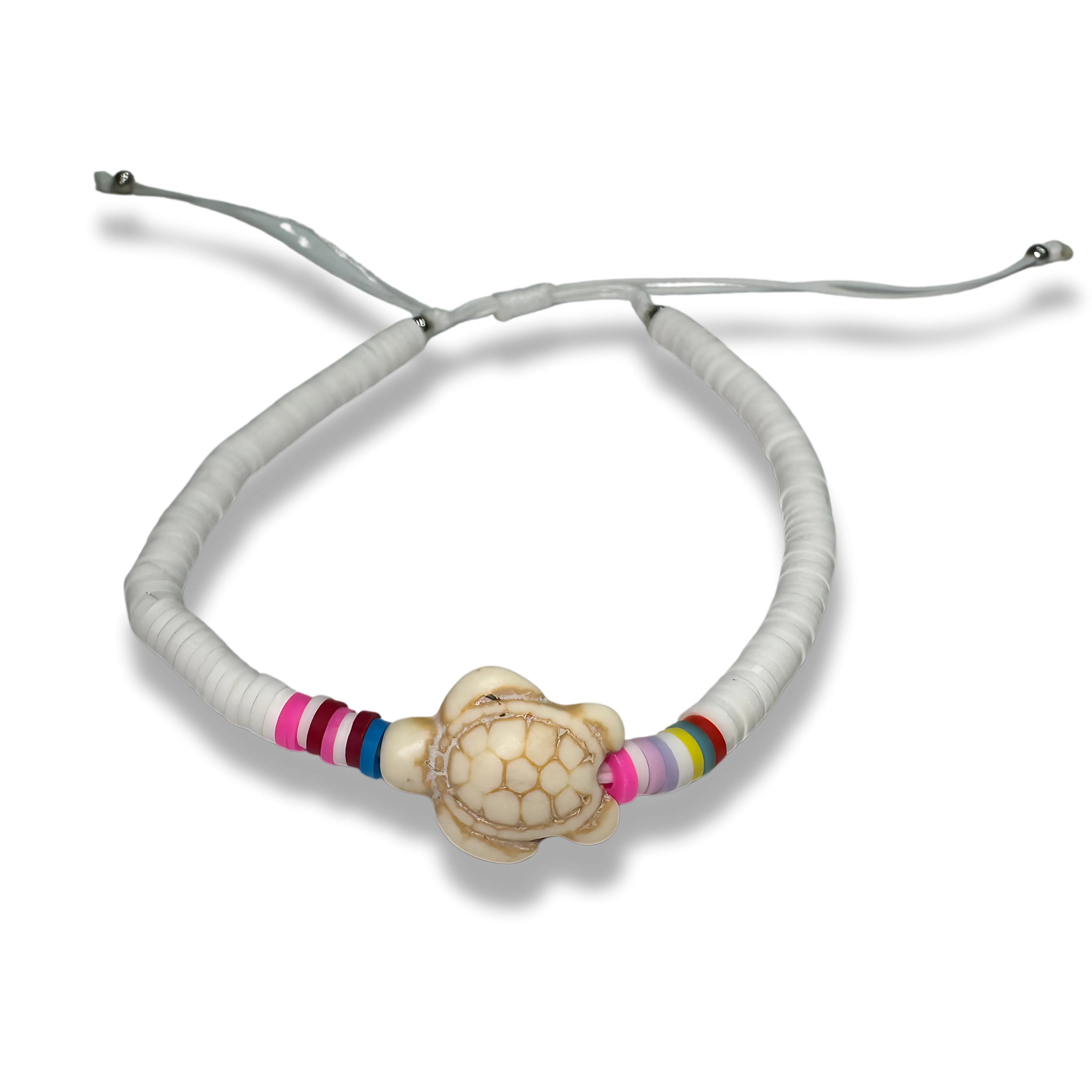 Multicolor FIMO Bead Slider Bracelet