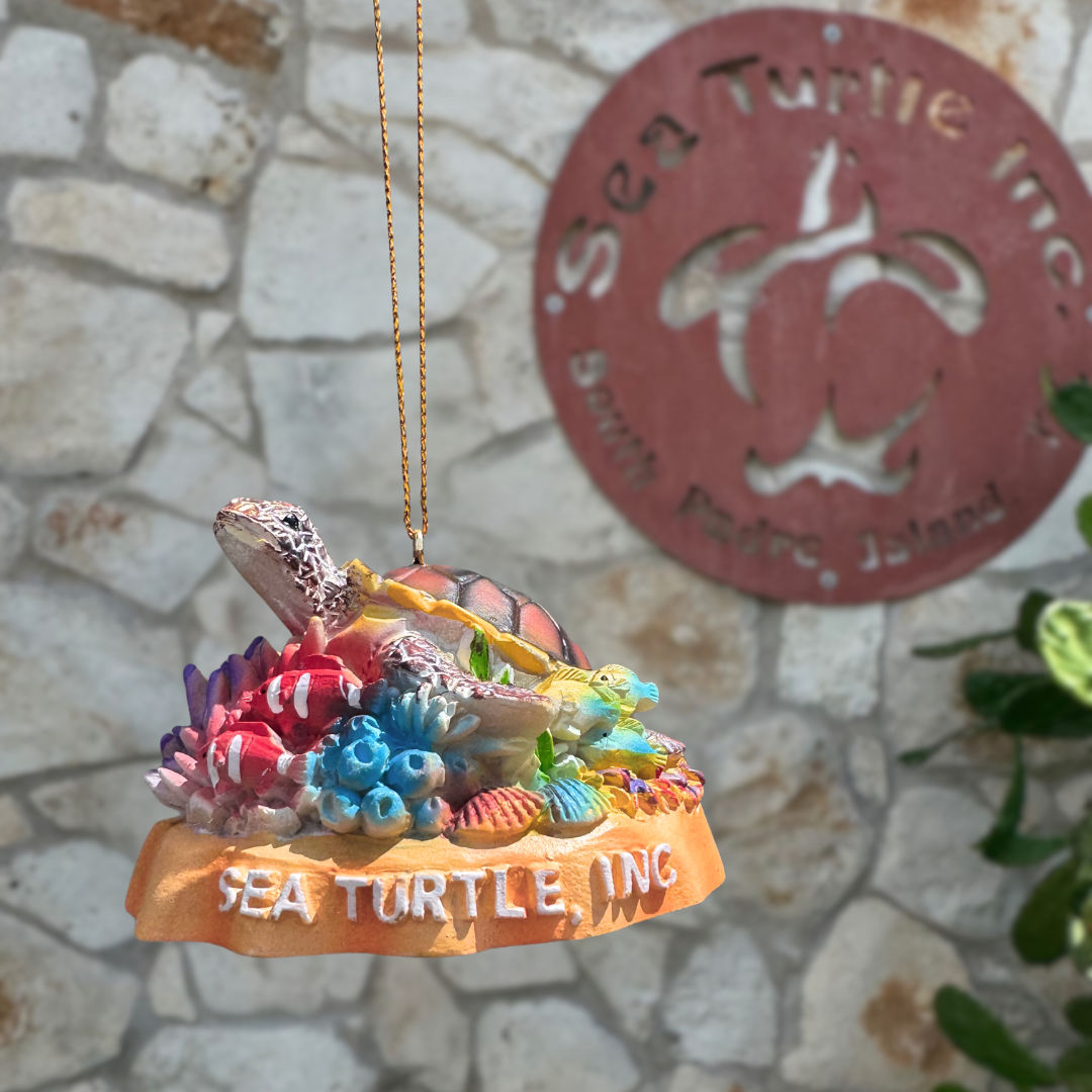Sea Turtle with Corals Ornament