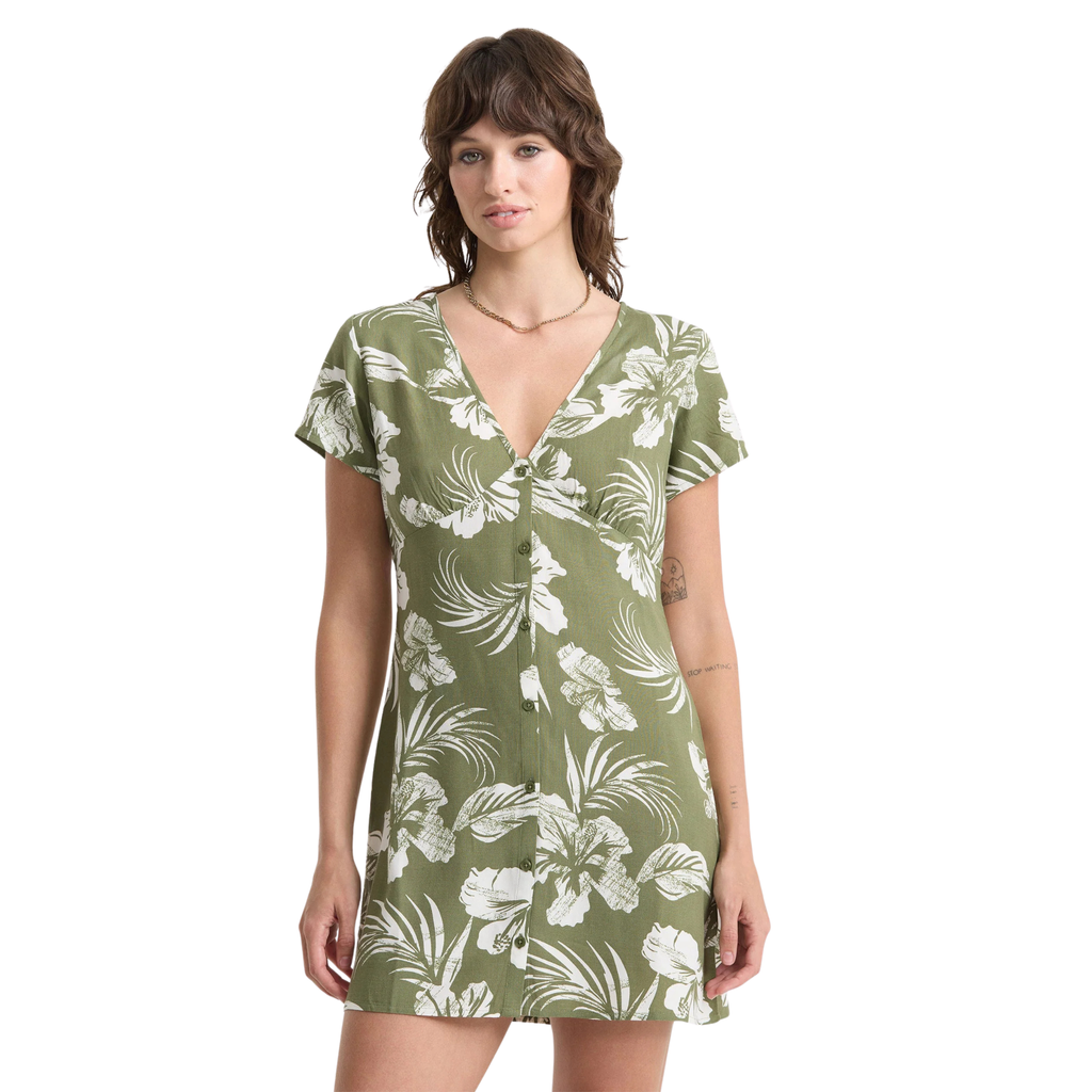 Volcom Vroom Service Dress - Moss Stone