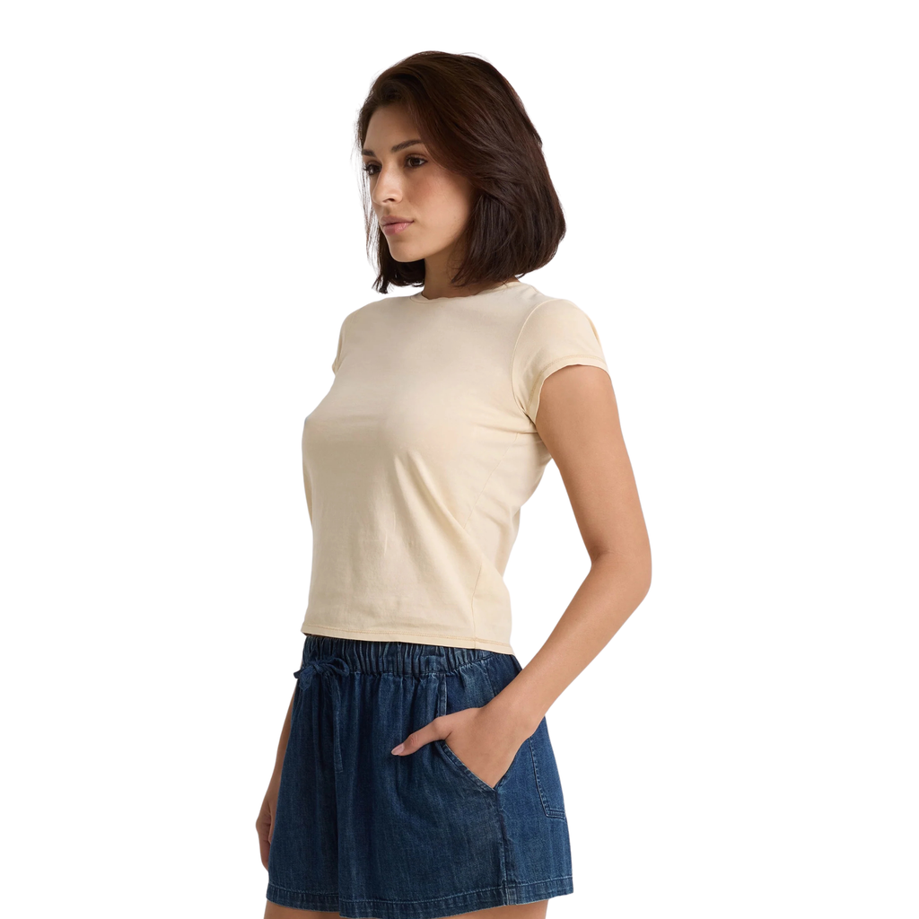 Volcom Lived in Stone Wash Tee - Oat