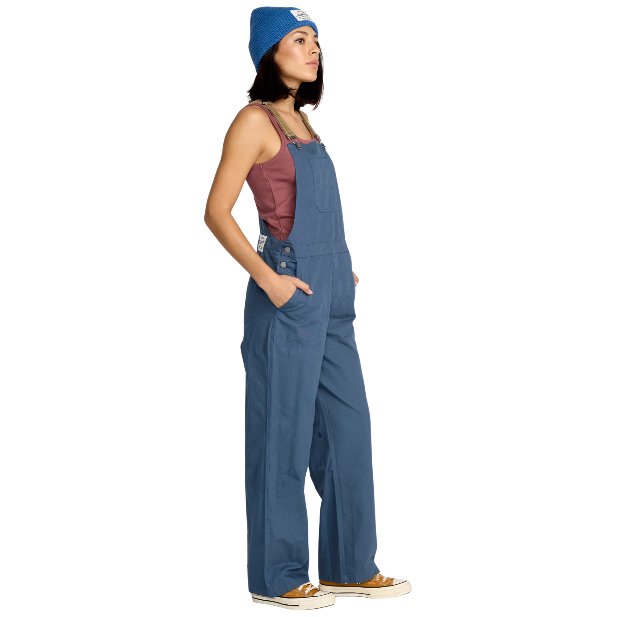 Volcom Full Cut Overalls - Harbor Blue