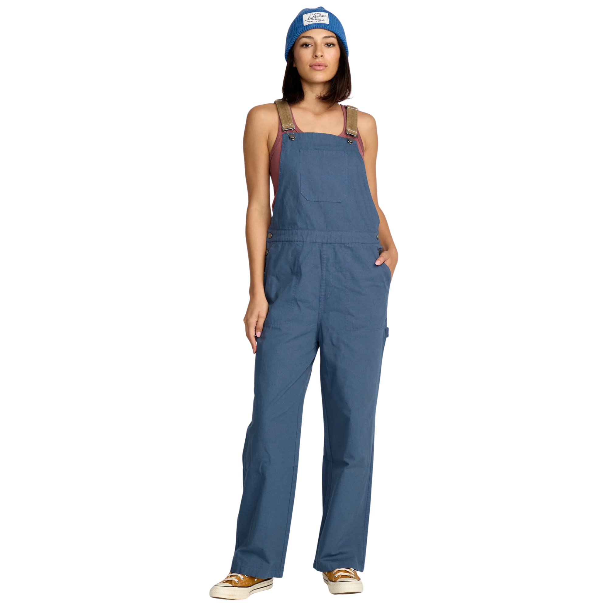 Volcom Full Cut Overalls - Harbor Blue
