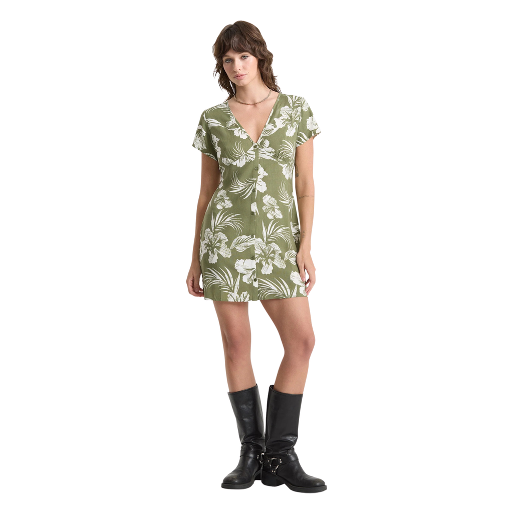 Volcom Vroom Service Dress - Moss Stone